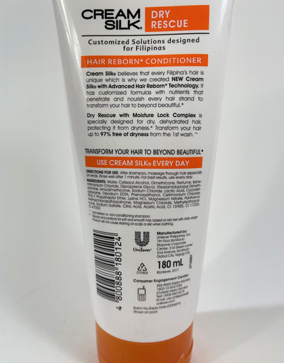 Cream Silk Dry Rescue Conditioner 180 mL