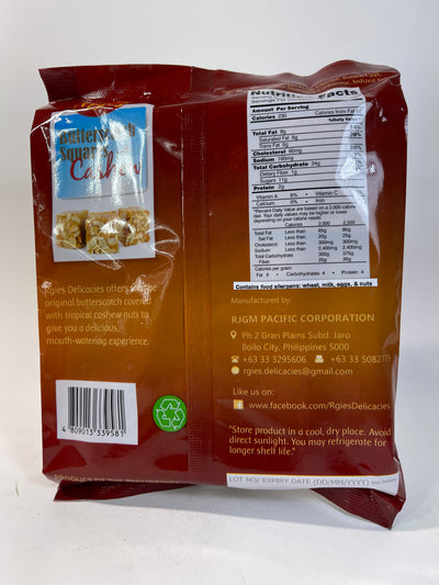 Rgies Butterscotch Squares with CASHEW 170g
