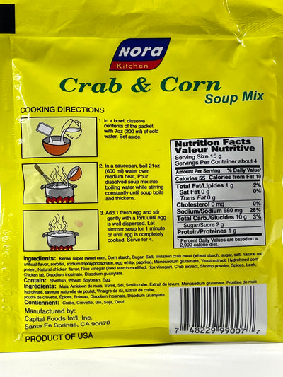 Nora Kitchen Crab and Corn Soup Mix 60 g