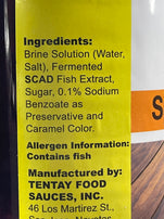 Tentay Patis Special Fish Sauce 25.36 f oz 750 mL