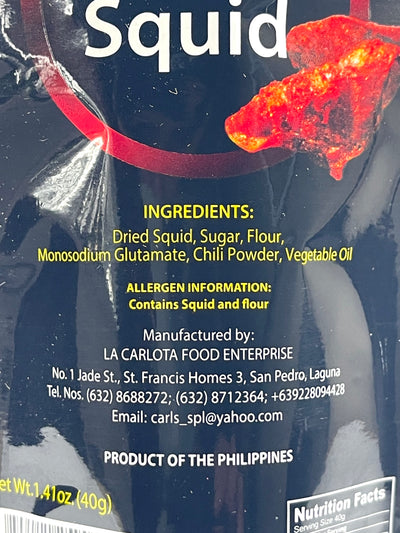 Carls Crispy Squid Regular PUSIT 40 g