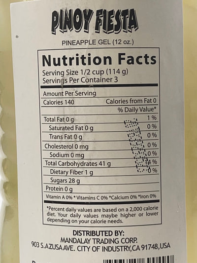 Pinoy Fiesta Pineapple Gel Nata de Pina 340 g