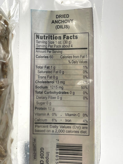 Manilas Best Dried Anchovy DILIS 100 g per pack (3-PACK)