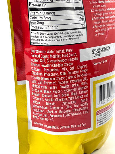 White King Fiesta Sweet Spaghetti Sauce 1 kg Large