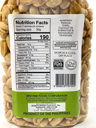 Wow Mani (Peanut) with Garlic 11.46 oz