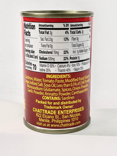 Saba Sardines in Tomato Sauce with Chili 5 oz