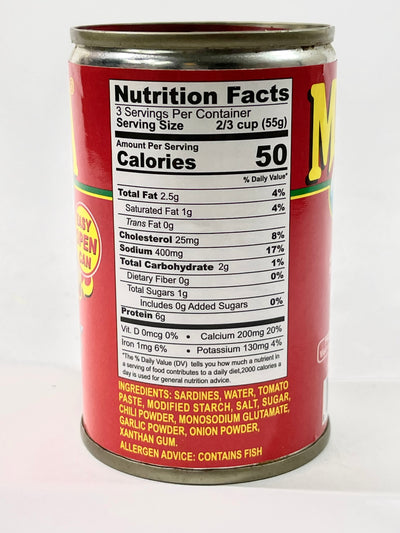 Mega Sardines in Tomato Sauce Chili Added 5.5 oz