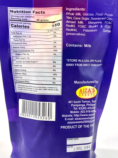 Aiza's Sweets Pastillas de Ube 4.72 oz