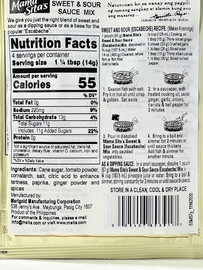 Mama Sita's Sweet & Sour Sauce Mix 2 oz