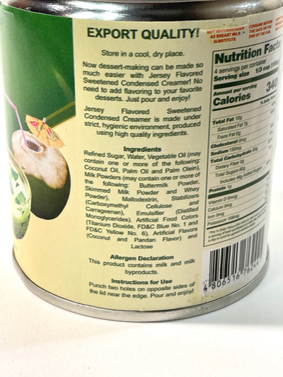 Jersey Sweetened Condensed Creamer - Buko Pandan 13.75 oz