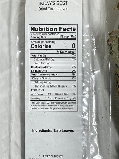 Inday's Best Dried Taro Leaves Tuyong Dahon ng Gabi 100 g