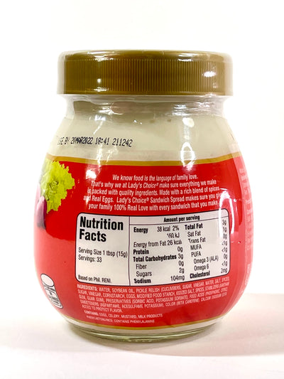 Lady's Choice Sandwich Spread 15.98 f oz