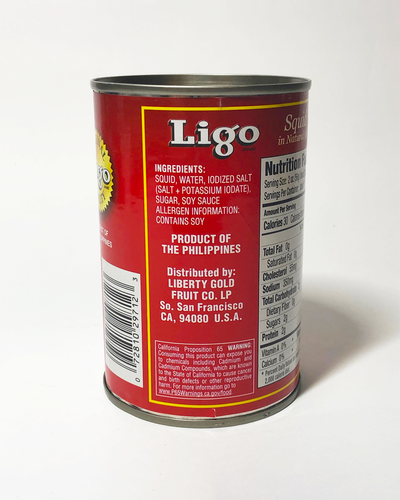 Ligo California Squid in Natural Ink 15oz