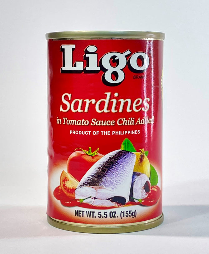 Ligo Sardines in Tomato Sauce with Chili (Red) Small 5.5 oz