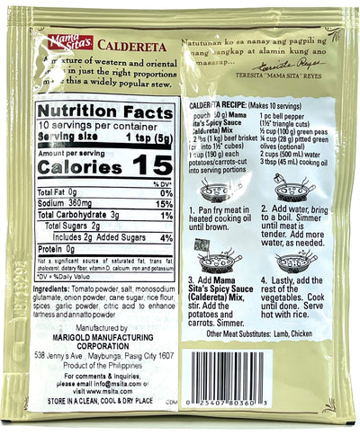 Mama Sita's Caldereta Mix (Spicy Sauce) 50g