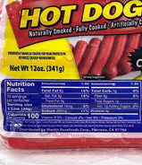 Martin Purefoods Hot Dogs with Cheese 12 oz 341 g per pack (2-PACK)