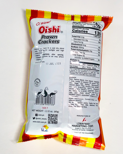 Oishi Prawn Crackers Small 60g