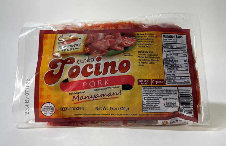 Pampangas Best Cured Tocino PORK 12 oz 340 g