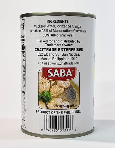 Saba Mackerel in Water 15 oz