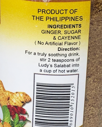 Ludy's Instant Ginger Brew SALABAT Regular 160g
