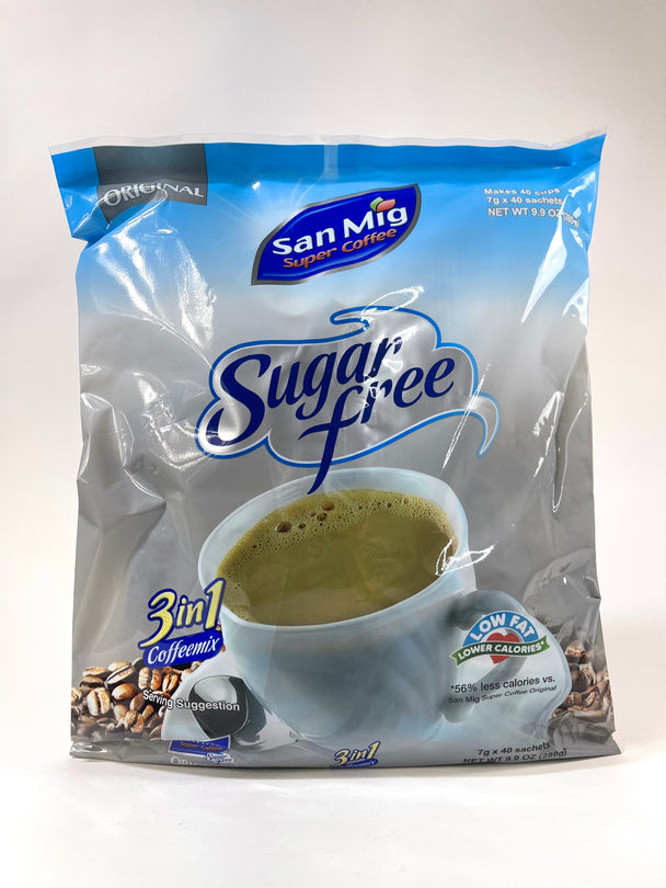 San Mig Super Coffee Sugar Free 3 in 1 Coffee Mix Original 7g x 40 sachets 280 g