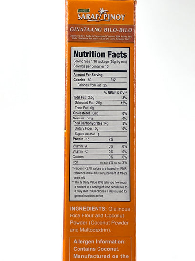 Sarap Pinoy Ginataang Bilo-Bilo Glutinous Rice Balls Mix 200 g