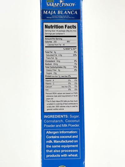 Sarap Pinoy Maja Blanca Coconut Pudding Mix 185 g