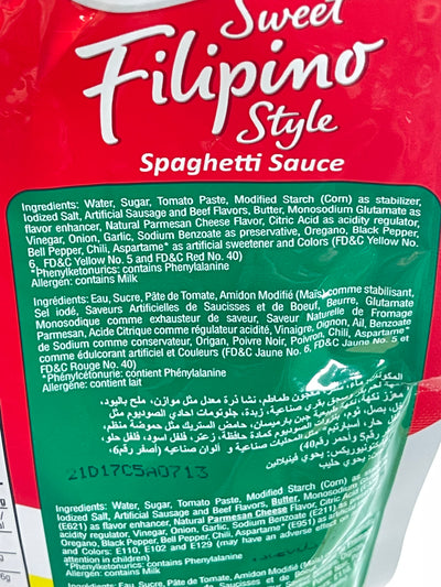 UFC Sweet Spaghetti Sauce 1kg