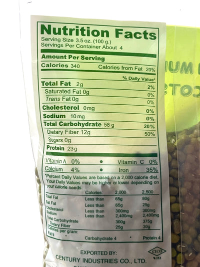 Young Elephant Green Mung Beans Haricots Mungo 397 g